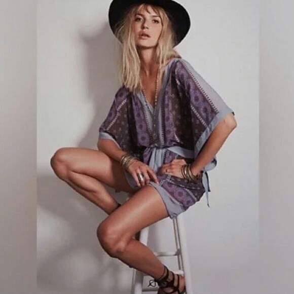 Free People Santa Cruz Mini Dress - Picture 1 of 5